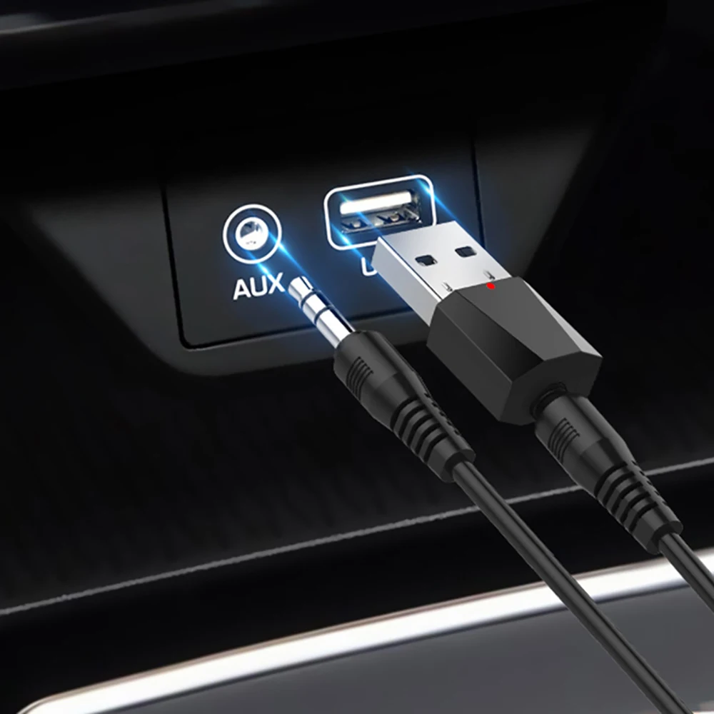 

USB Bluetooth Car Kit Receiver Transmitters 4.2 Wireless Audio Music Stereo Adapter Dongle for TV PC Bluetooth Speaker