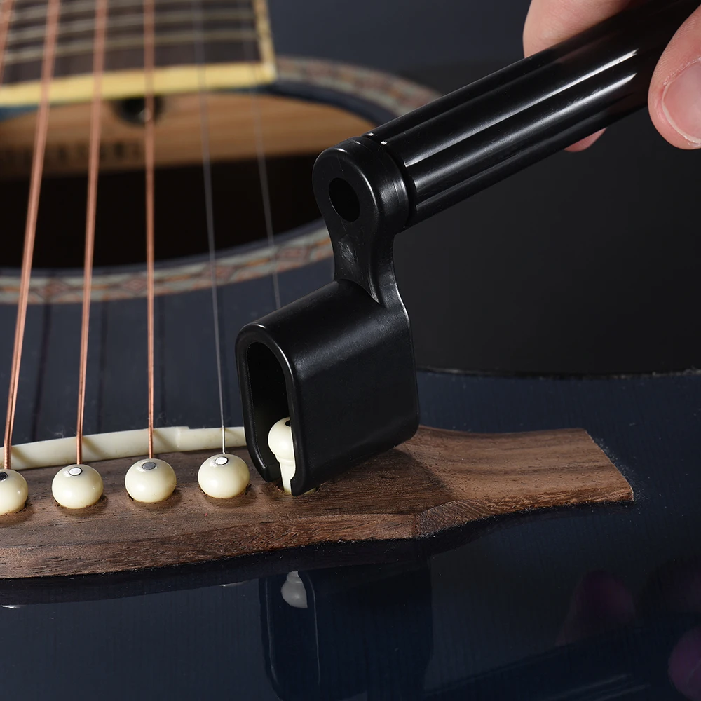 Пластиковая акустическая электрическая гитара бас-струна Peg Winder Bridge Pin Puller гитара ремонтный инструмент для обслуживания lutier инструмент