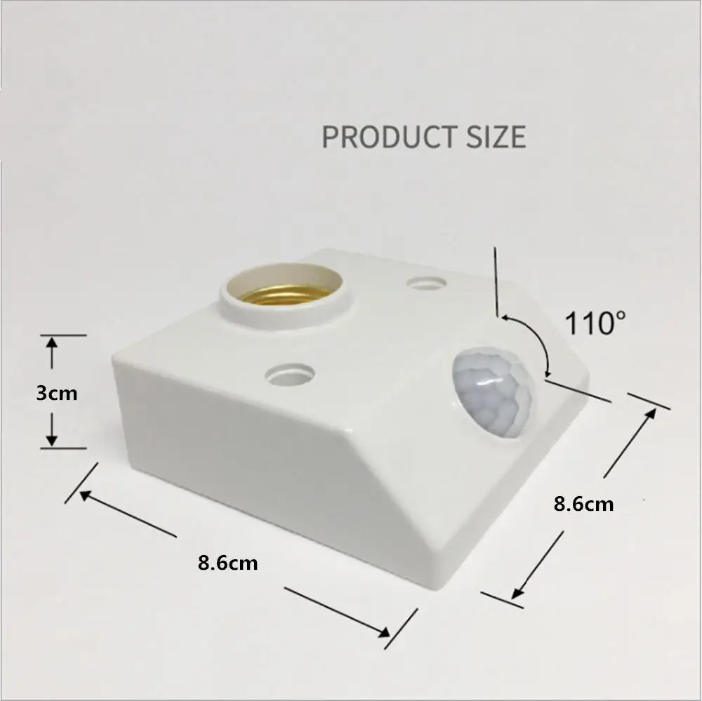 E27 AC 85-265 в инфракрасный датчик движения автоматический светильник держатель лампы Переключатель умный светильник