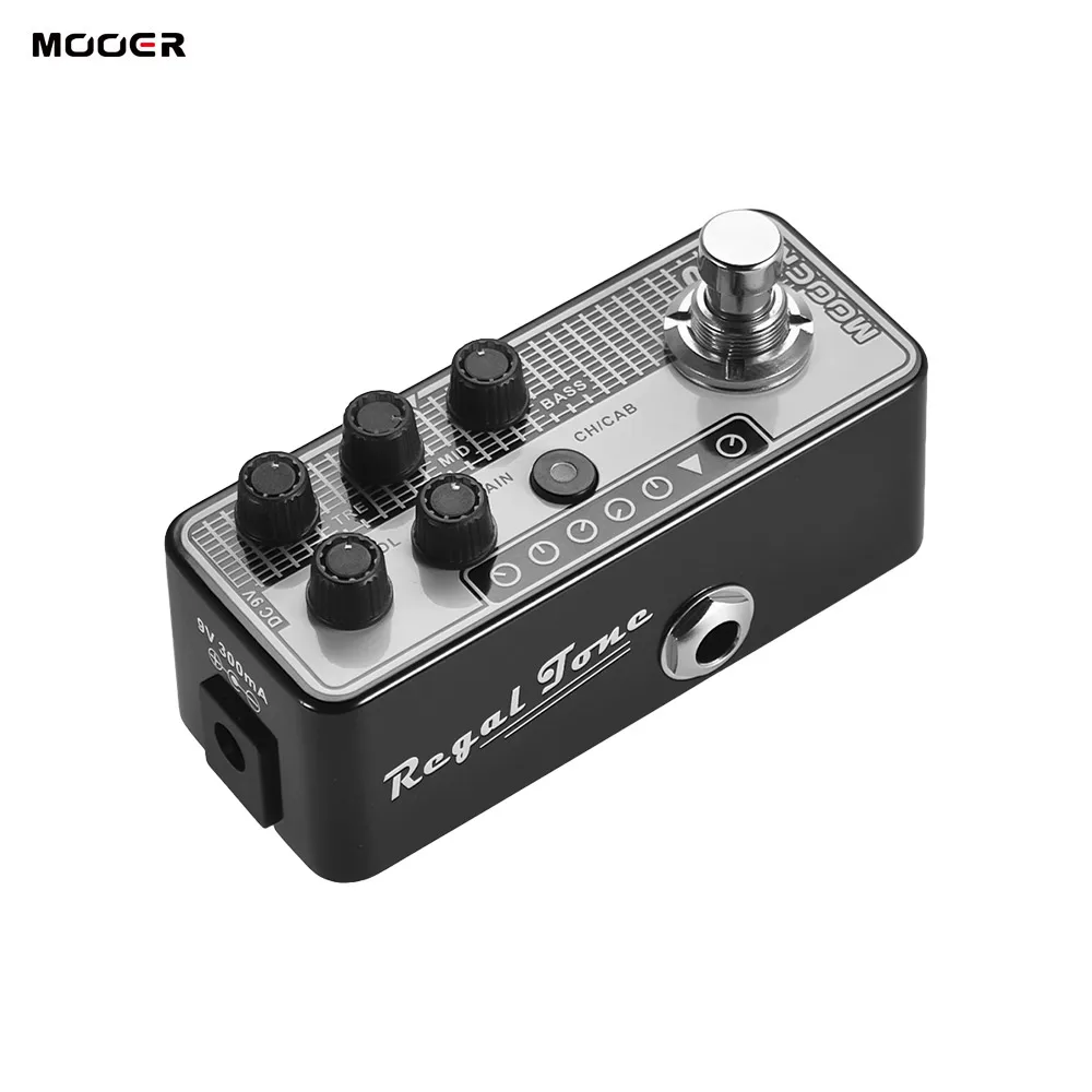 MOOER MICRO PREAMP серия 007 гитарная педаль Regal Tone винтажный тон с эффектами цифровой
