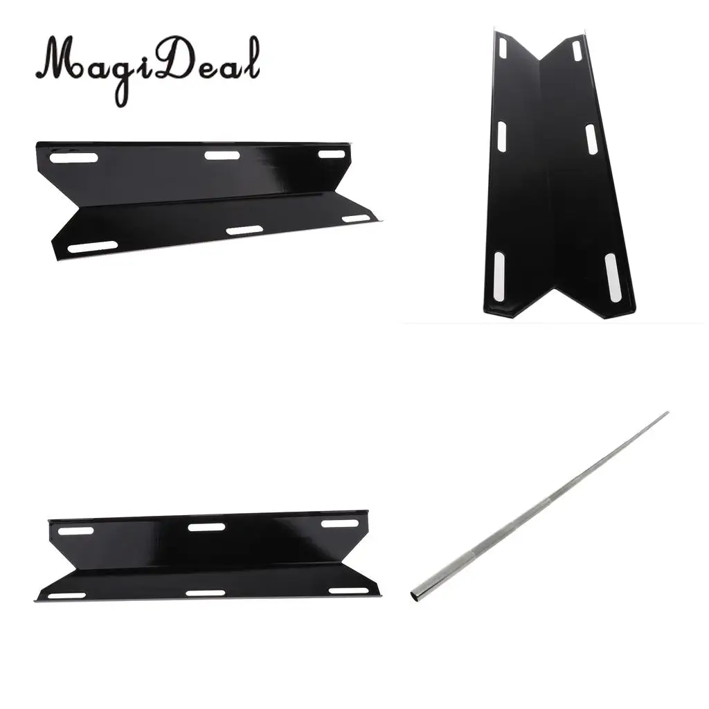 

MagiDeal Gas Grill Heat Plate Shield/ Heat Tent/ Burner Cover + Pocket Bellow
