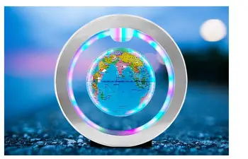 

Novelty Round LED World Map Floating Globe Magnetic Levitation Light Antigravity Magic/Novel Lamp Birthday Home Dec Night lam