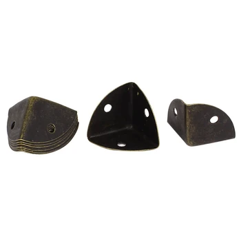 

25 mm Bronze Tone Metal Box Corner Protector Screen Protectors, 8 pcs