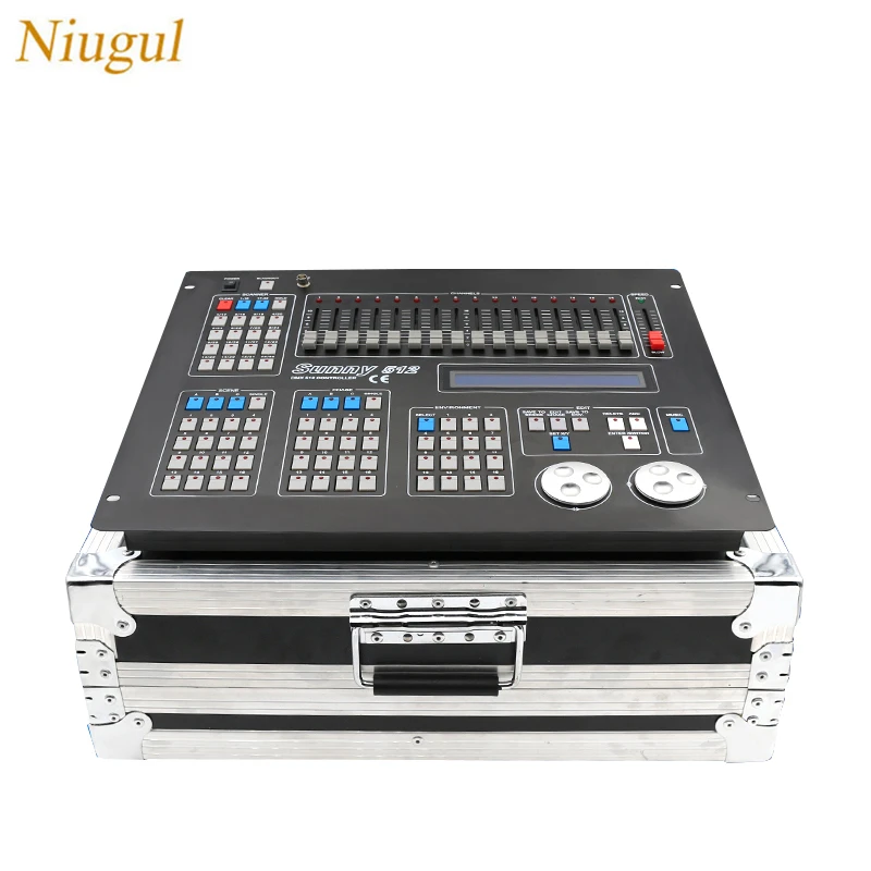 

With Flight Case Sunny 512 DMX Console /Moving Head Par Stage Lights DMX Controller /DJ Stage Effect Lighting Control Equipments