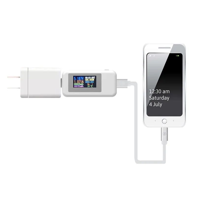 Цифровой измеритель напряжения DANIU 10 в 1 цветной ЖК дисплей USB зарядное устройство