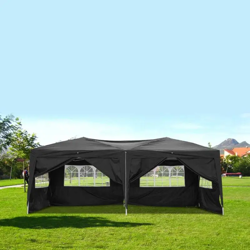 3x6 m للماء خيمة Sunproof لل شبكة صافي الشمس المأوى الشمس الظل الشراع ستة الجانبين أربعة ويندوز طوي خيمة وقوف السيارات سقيفة حديقة