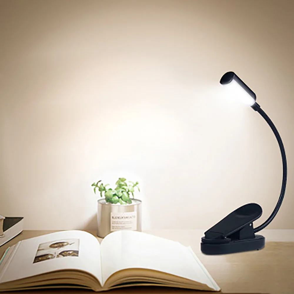 USB Rechargeable LED Book Light Flexible night readers Light Night
