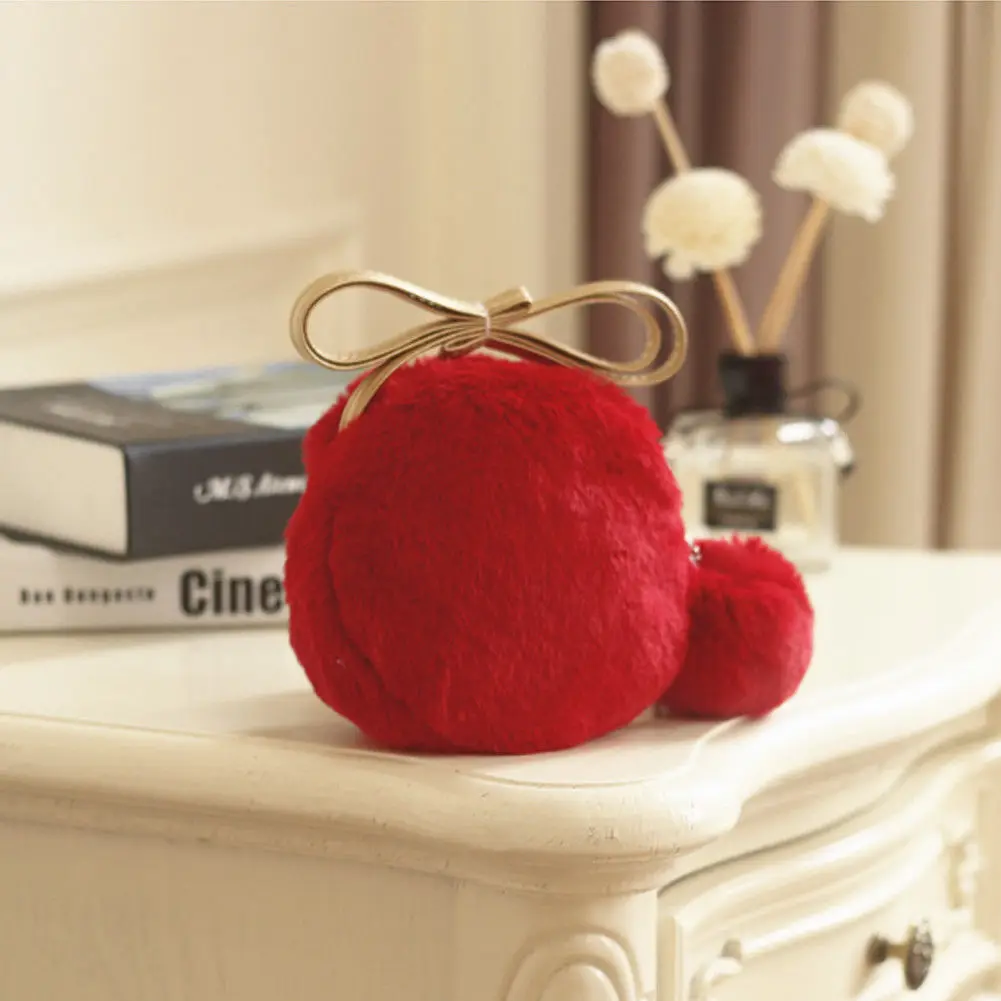 Kids Furry Bag Cross Body Lady Women Gifts Bag Faux Fur Shoulder Handbag Purse Tote Clutch Shoulder Cute