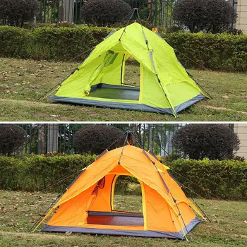 

Quick Automatic Open Tent Outdoor Camping Beach Tent Hiking Travel Waterproof Large 3 Person Family Tent 3 Season 210x210x150cm