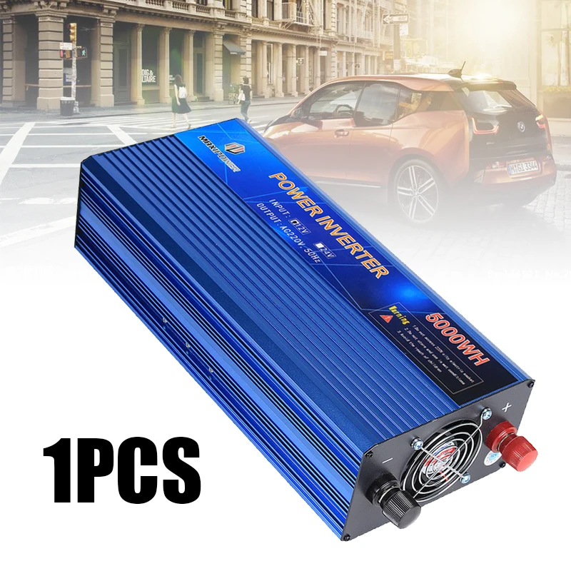 

Blue 5000W Modified Sine Wave Power Inverter DC 12V to AC 210~230V Converter