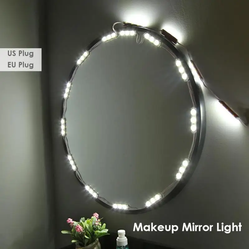 

12V 60 LED Bulb Vanity Makeup Mirror Lights P67 Dimmable Dresser Cosmetic Lamp Wall Lamp Vanity Lights for Dressing Table