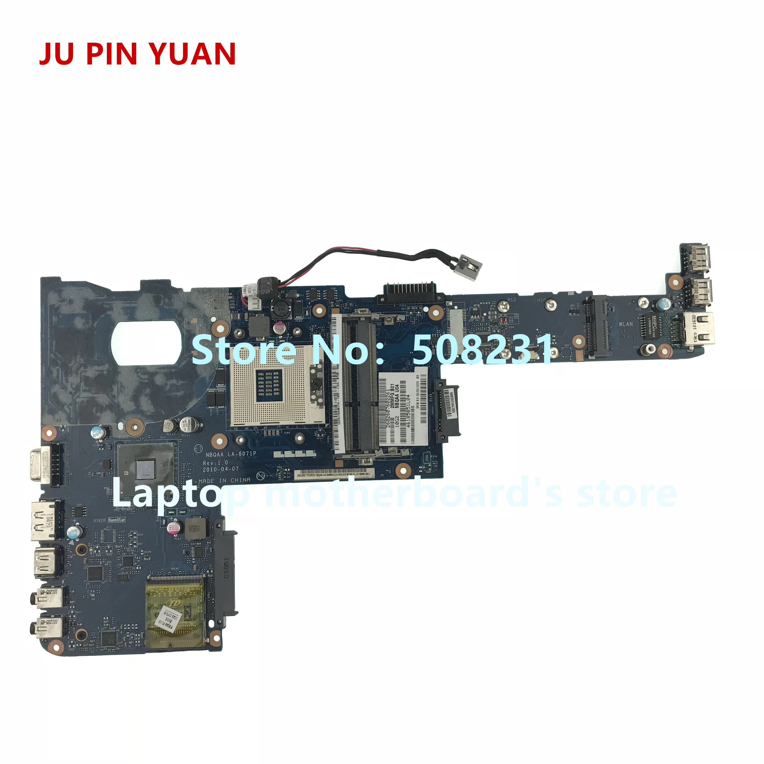 

K000104150 LA-6071P Mainboard for Toshiba Satellite M600 M645 Notebook Motherboard Fully Tested