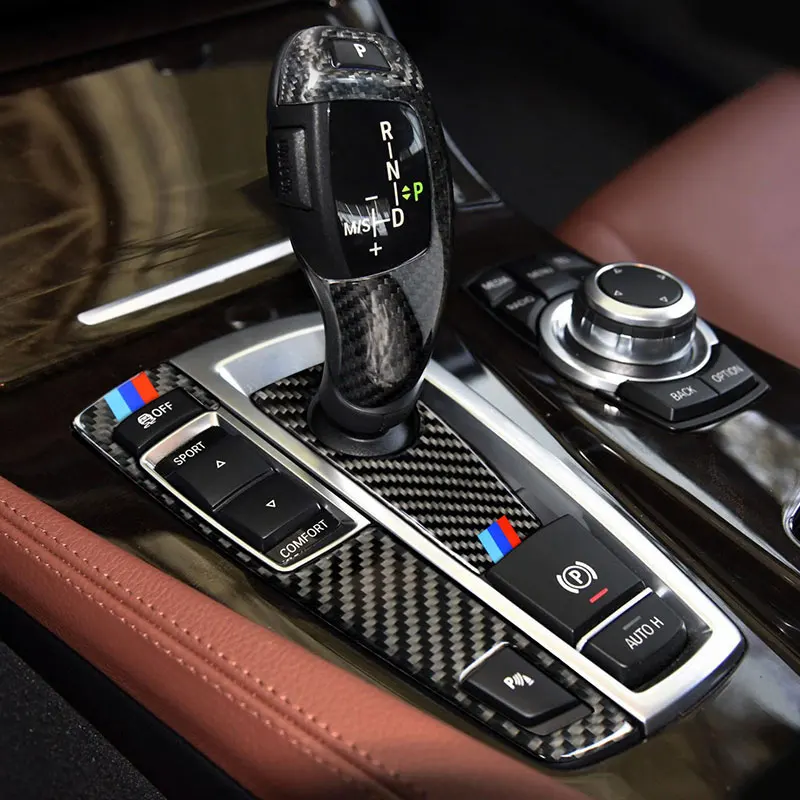 Для BMW F07 F10 F25 F26 из углеродного волокна сменная панель переключения передач для