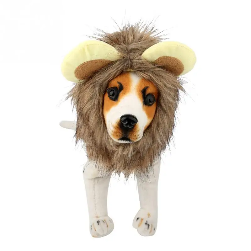 

Fancy Cute Pet Cosplay Clothes Transfiguration Costume Hat Costume Lion Mane Cat large Dog Party Decoration With Ear Pet Clothes