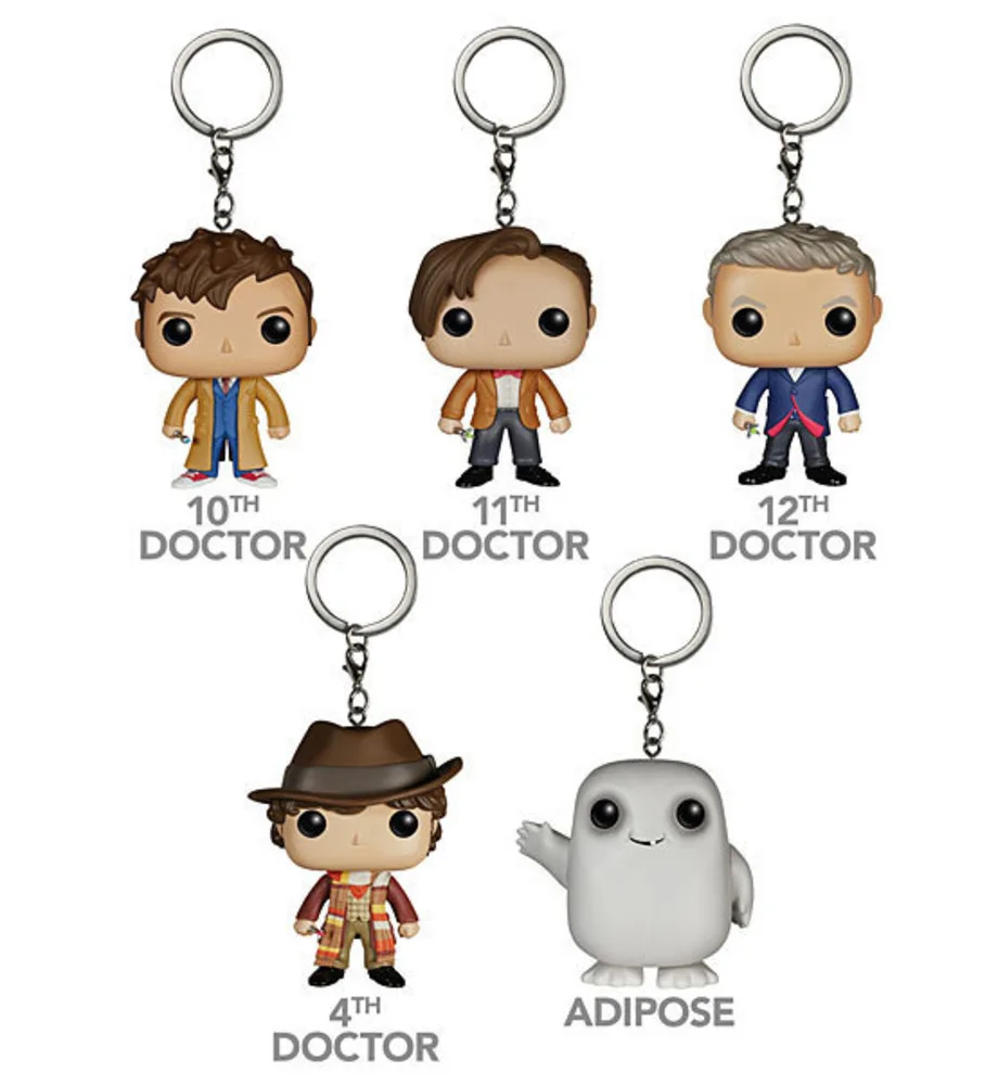 

Mysterious Doctor Periphery Funko Pop Keychain Doctor Who 10 Generation Doctor Hand Do Key Buckle Pendant Keychains