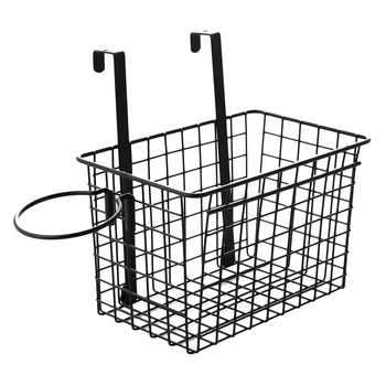 

Cupboard Door Hanging Storage Rack Multifunction Kitchen Bathroom Free Nail Shelf with Hair Drier Rack