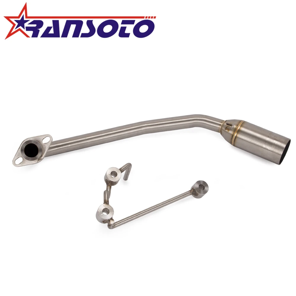 

RANSOTO Motorcycle Exhaust Full System Modified Front Middle Link Pipe For Honda PCX125 PCX150 2012-2016