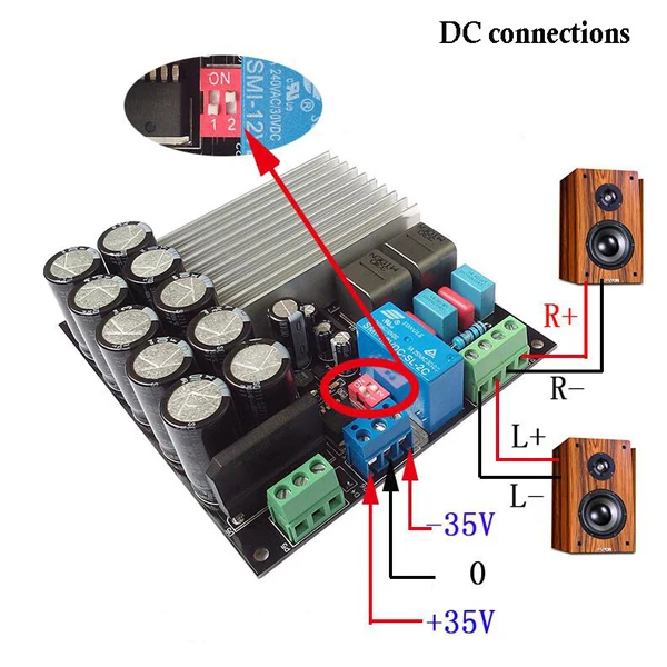 Цифровой усилитель мощности CLAITE TDA8954 210 Вт + fever 2 класса D двухканальный после Super