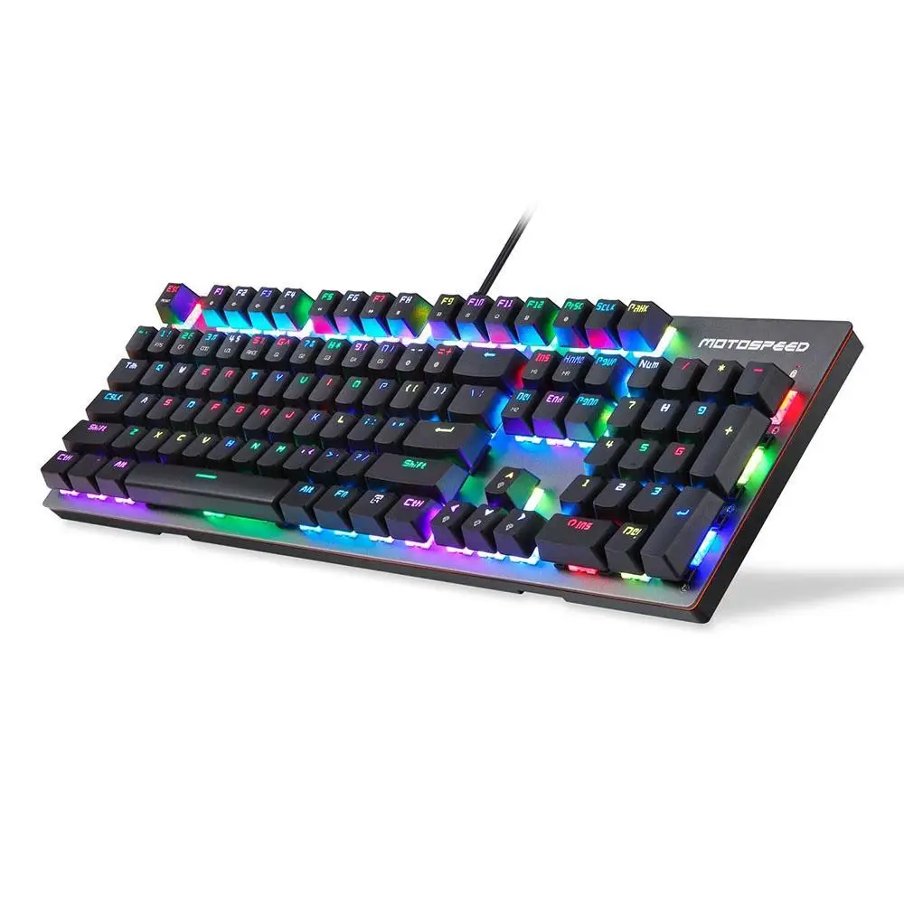 

Motospeed CK89 NKRO USB Wired RGB Backlight Gaming Mechanical 1 x Keyboard, 1 x English User Manual Keyboard