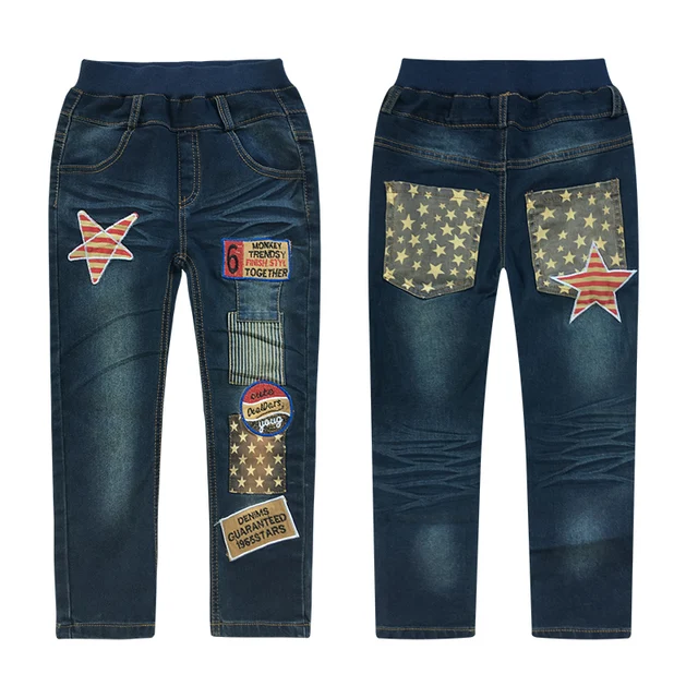 3-14Y Fashion Boys Jeans Trousers Cowboys Autumn Kids Clothes Casual Baby Pants Toddler Casual Boy Denim Pants Children Clothing 5