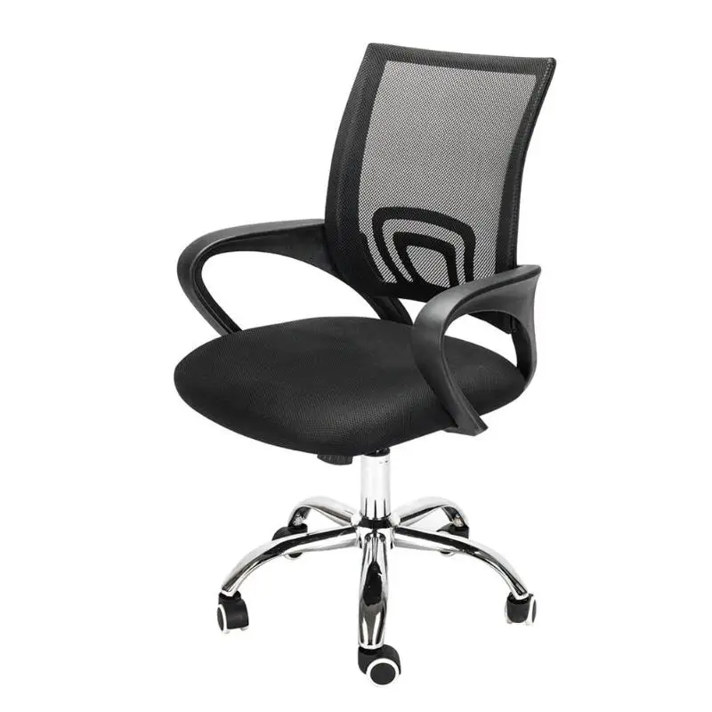 

Adjustable Office Swivel Chair Plastic Armrest Mesh Back Gas Lift Gaming Chair Computer Chair Black