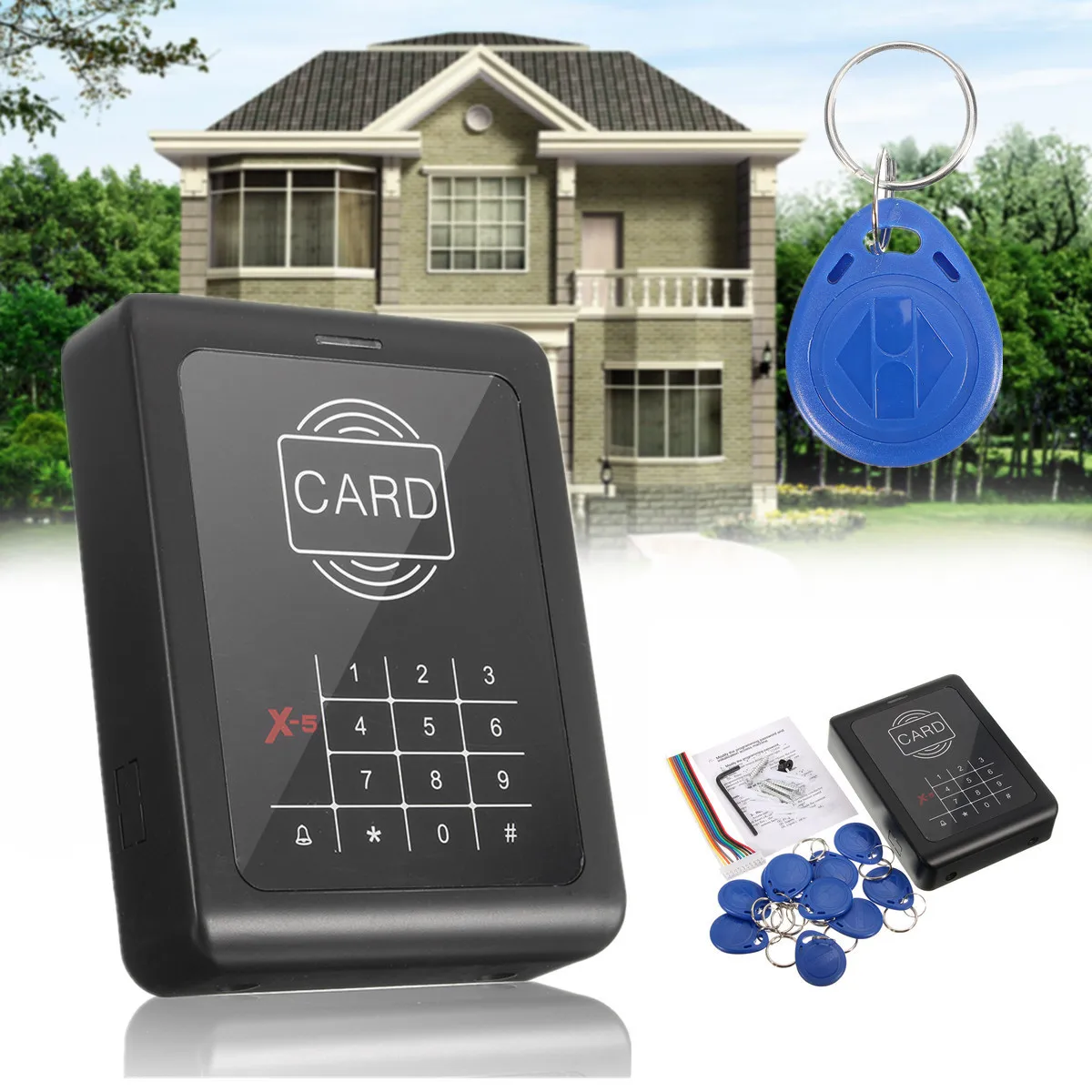 

RFID Door Access Control System for Touch Keypad Access Control Panel 125KHZ KDL Metal Case Shell Backlight