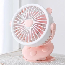 AABB-Мини Портативный usb-вентилятор с зажимом для путешествий, прогулочная коляска для отдыха на природе, вентилятор для детской коляски, настольный вентилятор