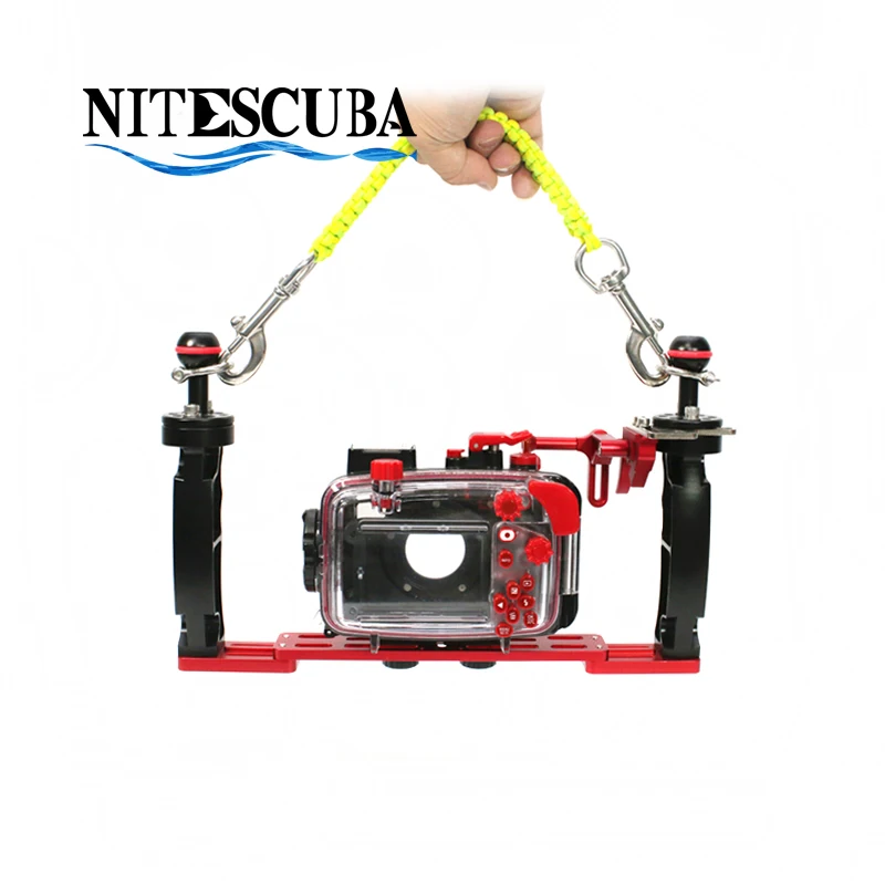 

NiteScuba Diving handle tray bracket rope lanyard for RX100 TG5 a7r3 d5300 camera case holder scuba diver Underwater Photography