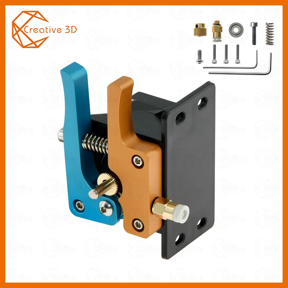 

New Style Mk8 Full Metal Extruder Remote glod blue Aluminum Bowden Extruder Kit 1.75mm Filament 3D Printer Parts DIY Kit
