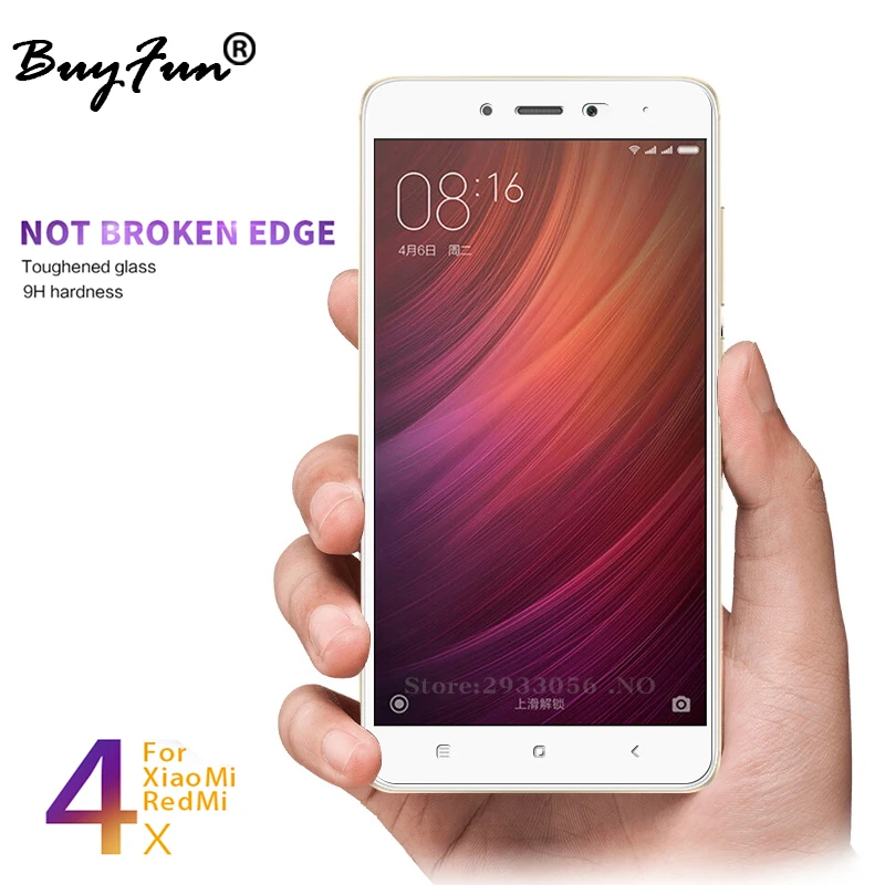 

On KsiomI Xaomi Redmi 4X Glass Tempered Glass For Xiami redmi X4 Screen Protector Toughened Glas Film Case For Xiaomi Xaomi