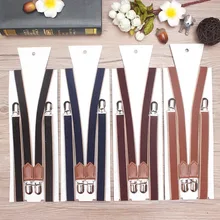 2 см мужские раздельные подтяжки винтажные подтяжки 4 зажимы подтяжек повседневные подтяжки Регулируемый ремень