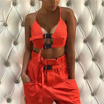 

Fashion Women Cami Tops Bowknot Tops High Waist Jumpsuit Romper Clubwear 2pcs