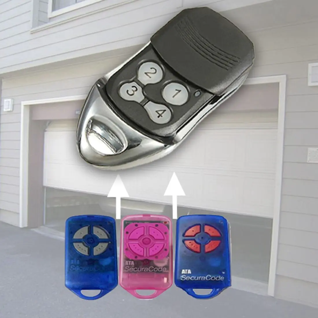 

4 Button 433.92 MHz Replacement Gate Garage Door Remote Control For ATA PTX-4 SecuraCode