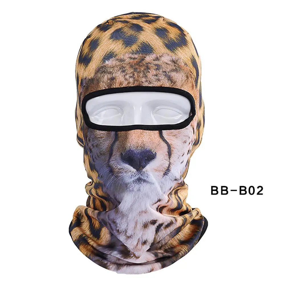 Mounchain 3D Animal Cycling Full Face Mask Cap Halloween Hats Bicycle Skiing Sports Protection Helmet Full Face Mask
