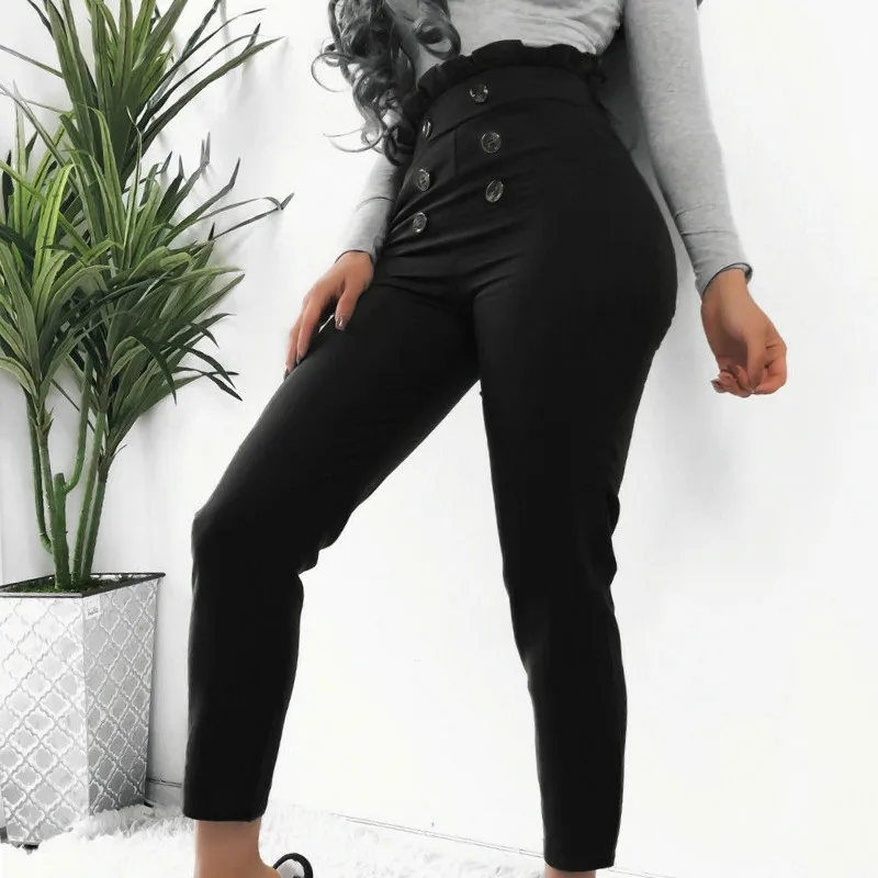 skinny black work trousers ladies