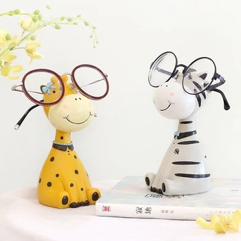 

Home decoration animal resin crafts beautiful glasses sunglasses glasses frame bracket animal best children Christmas gifts