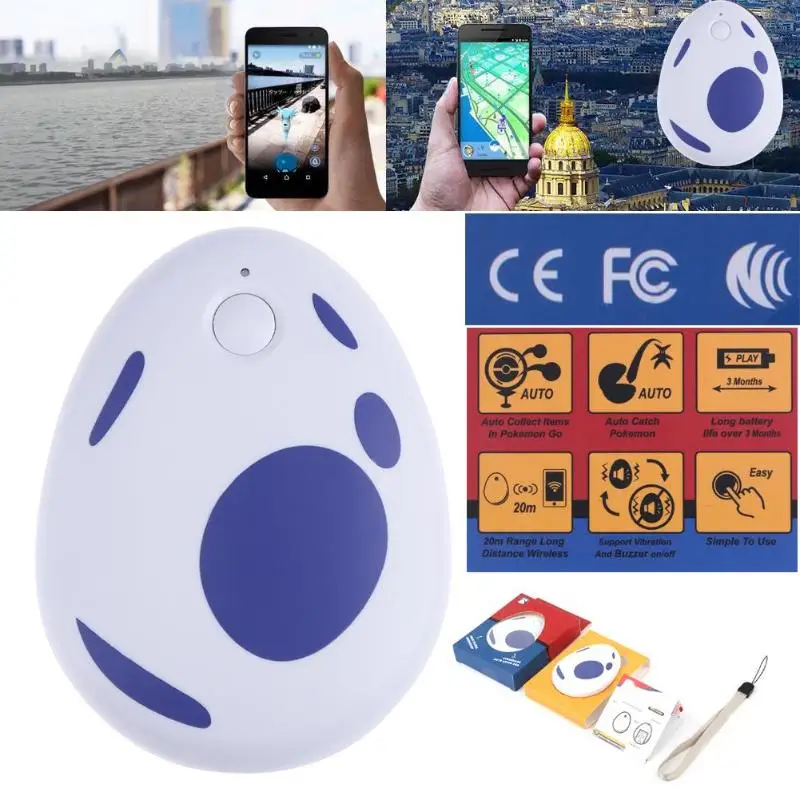 

Bluetooth Interactive Pocket Egg Toys Support for IOS Android for Pokemon Go Plus for Nintendo Game Accessories