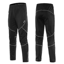 Мужские Водонепроницаемые штаны для велоспорта, теплые флисовые ветрозащитные зимние штаны для езды на велосипеде, бега, велоспорта