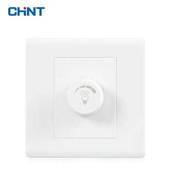 

CHNT NEW7D 86 Type Wall Switch White Socket Panel Dimming Switch Knob Light Switches