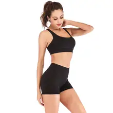 Весна и лето новые шорты визуальное уменьшение бедер портативный быстросохнущие спортивная для йоги и бега фитнес женские