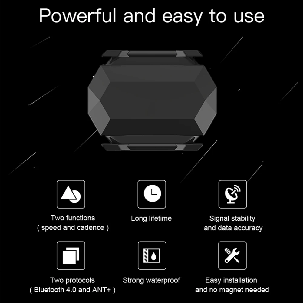 

Wireless Waterproof 2 IN 1 Bluetooth 4.0 Bicycle Computer Speed Sensor Cadence Dual Purpose For Strava Bryton Bike