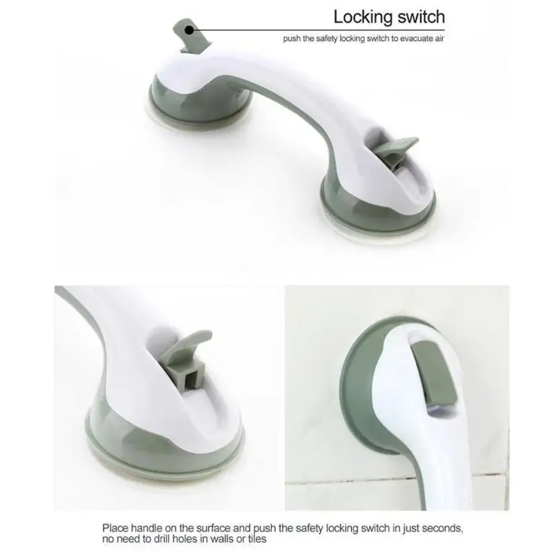 Grab Bars Bathroom Suction Cup Handle Grab Bar for Shower Safety Cup Bar Tub Handrail For Bathroom Grab Handle Rail Grip Access