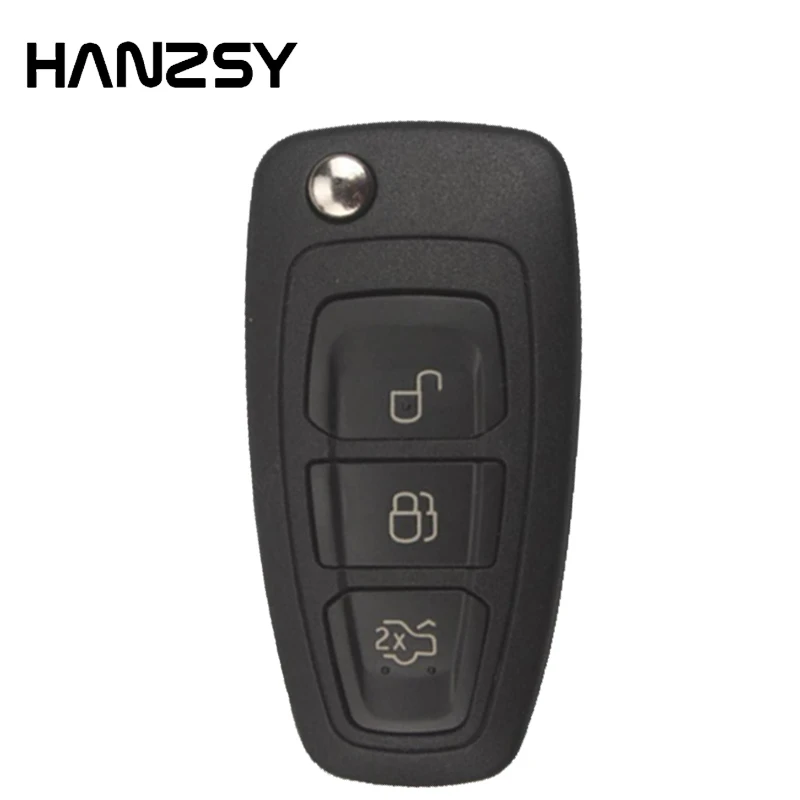 

3 Buttons Smart Folding key housing For Ford focus 3 C max Fiesta connect mondeo Car Flip Remote key cover Case Fob HU101 Blade