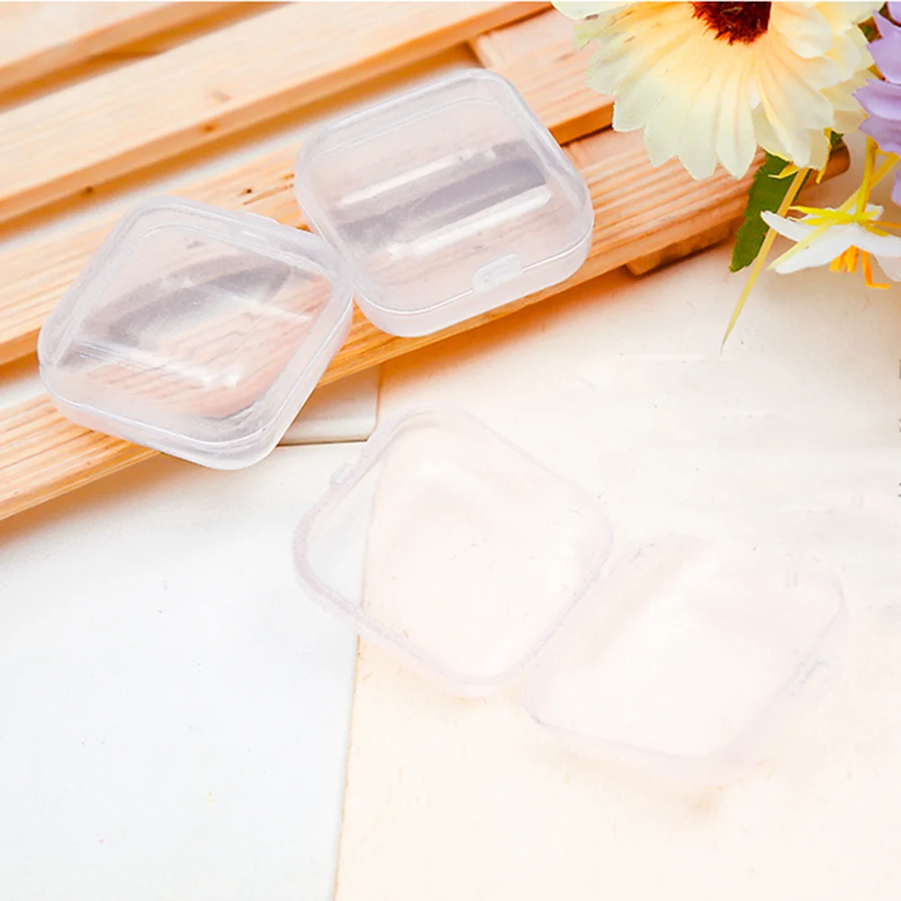 10Pcs Portable Clear Plastic Mini Jewelry Organizer Case Multifunction Travel Jewelry Box Holder Women Gift Boxes For Jewelry