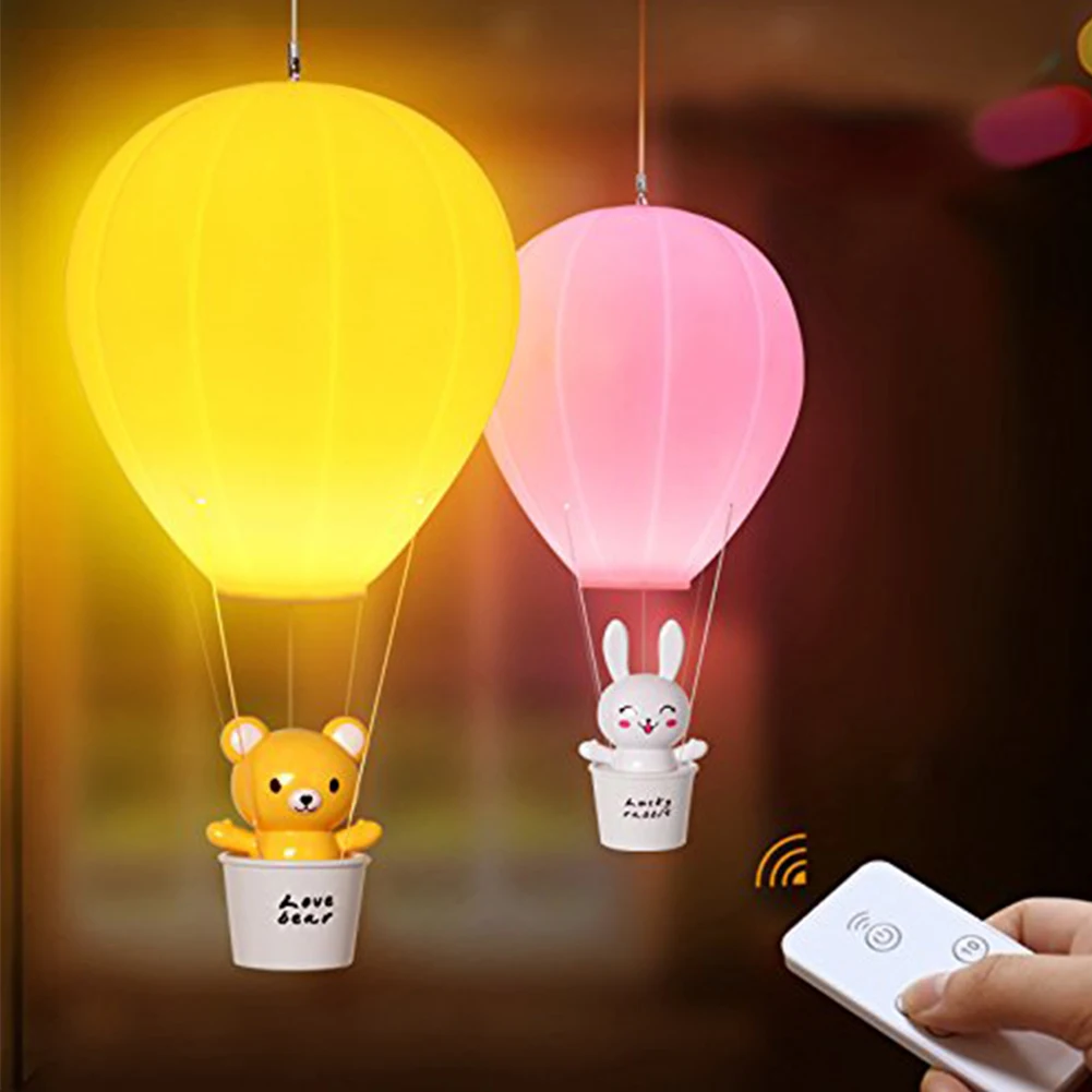 

Dimmable Hot Air Balloon LED Night Light Cartoon Children Baby Nursery Gift Desk Lamp With Touch Switch/Remote Control Wall Lamp