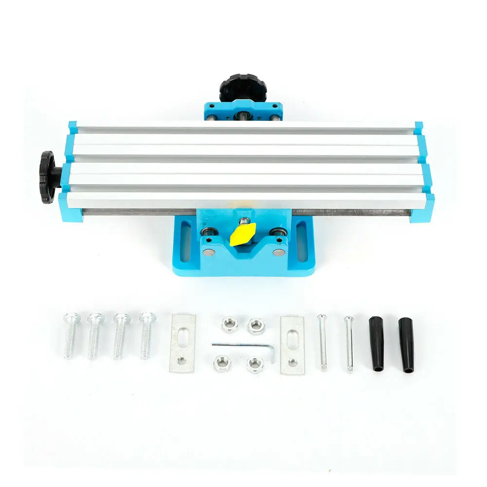 

DR2015A Mini Milling Machine Bench Fixture Drilling Slide Table Worktable Cross Slide Table Drill Vise for Bench Drill Stand