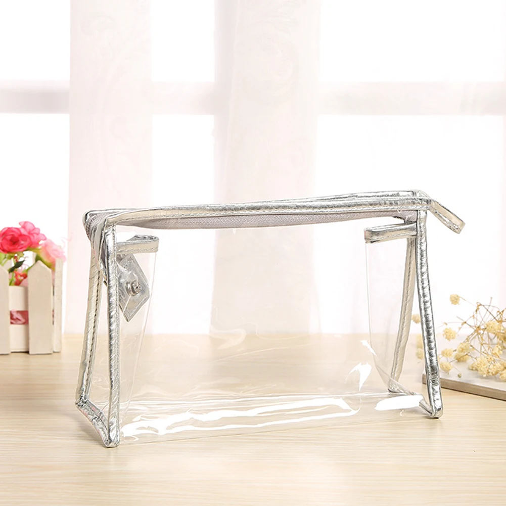 PVC شفافة اليد حقيبة لطيف حمل حقيبة تسوق للنساء محفظة نسائية للعملات المعدنية ماكياج التجميل قلم رصاص السفر حقيبة على ظهره الفتيات الأطفال