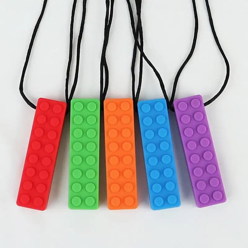 

Silicone Teether Sensual Chewing Silicone Pen Cover Bite Teether Innovative Necklace Teether