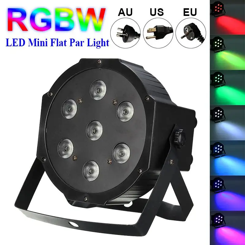 

Professional Lighting 84W 7 LED Stage Lighting Effect Light Flat Decor Lamp Bar Club KTV Disco Party Stage Light AC100V-240V