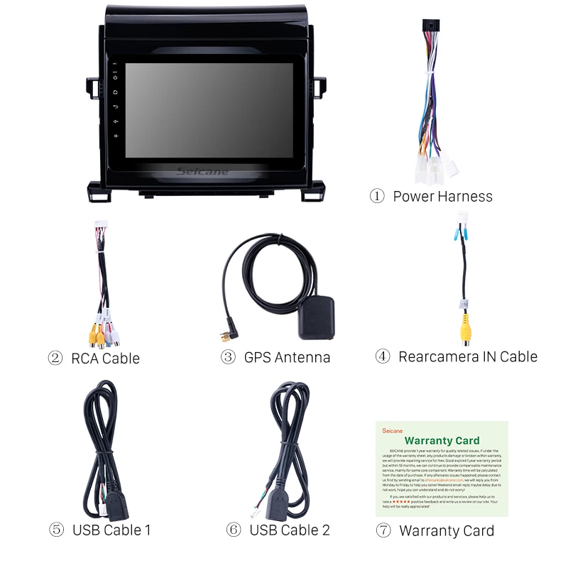 Seicane Android 8 1 четырехъядерный автомобильный радиоприемник GPS Navi для 2008 2014 Toyota ALPHARD